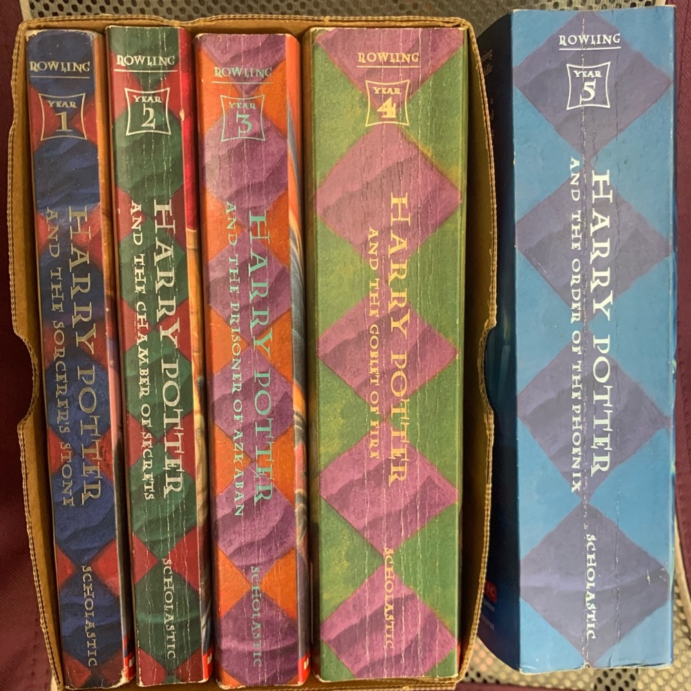 Set 1-5 Harry Potter paperback books